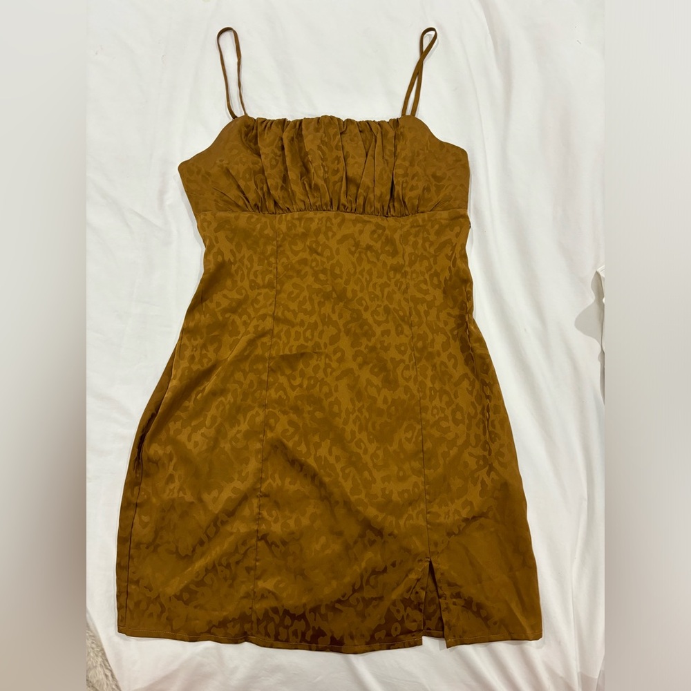 NWT F21 Brown Leopard Print Dress